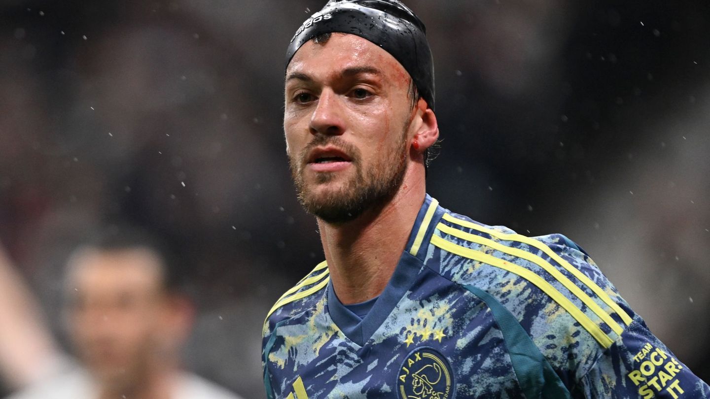 Europa League: Im Dauerregen: Rugani bedeckt Platzwunde mit Badekappe