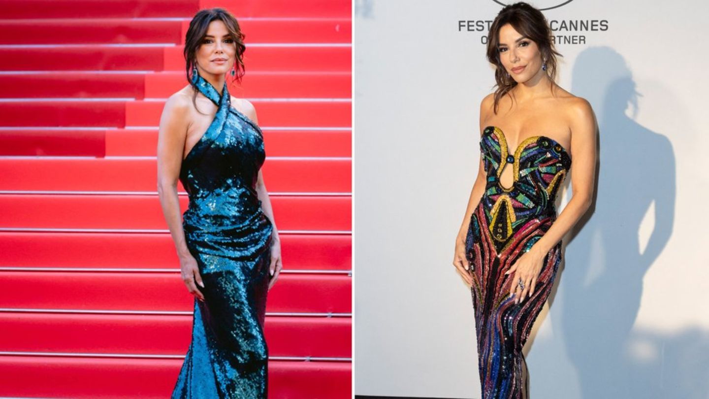 Eva Longoria in Cannes: Ein Abend mit zwei glitzernden Looks